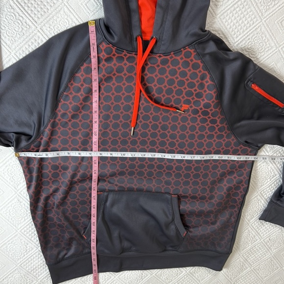 Fila XL Grey/Orange Hooded Sweatshirt - Picture 11 of 12